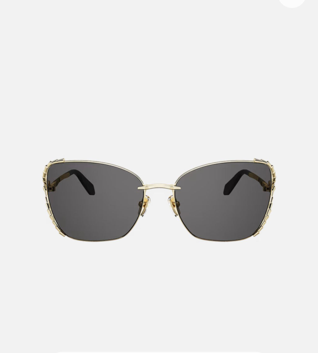 Bvlgari gold butterfly sunglasses front view